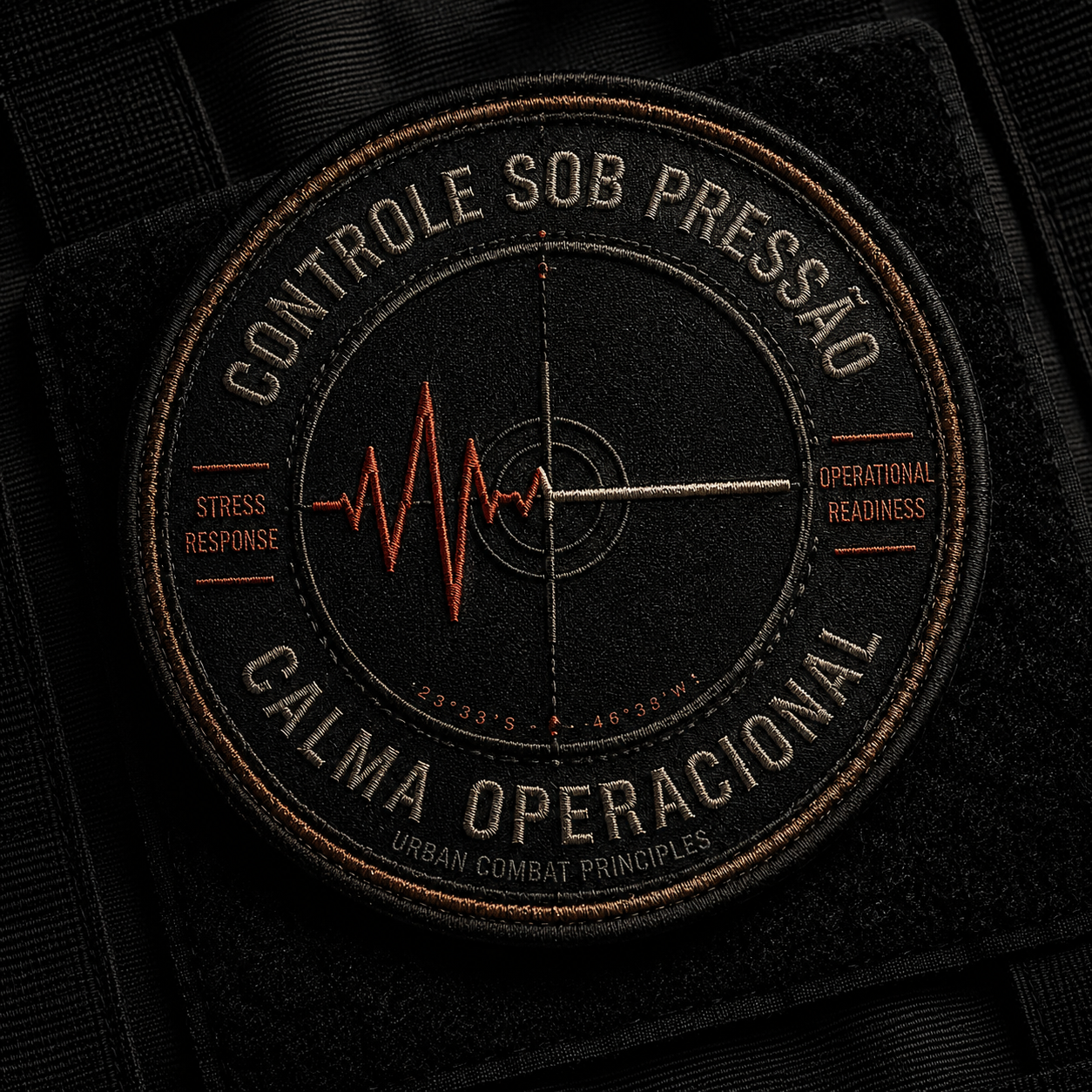 Patch bordado · Controle sob pressão
