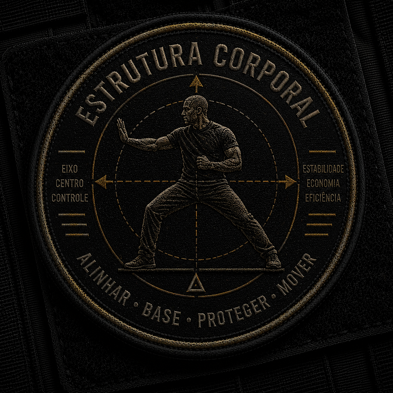 Patch bordado · Estrutura corporal